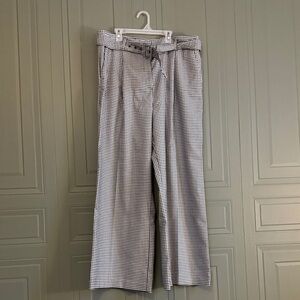 LOFT Women’s Brand New Black and White Patterned Dress Pants Trousers Size 14